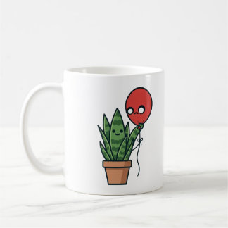 Snake plant and balloon Mug