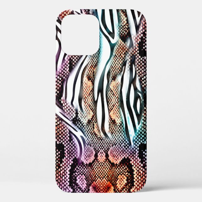 Snake Print, Animal print, ccolorful,  Case-Mate iPhone Case (Back)