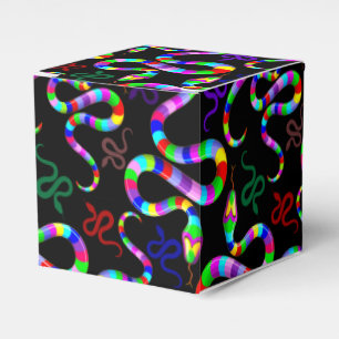 Snake Psychedelic Rainbow Colors Favor Box