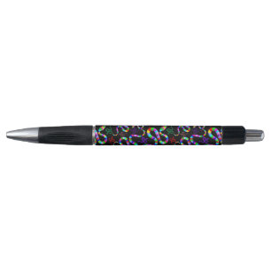 Snake Psychedelic Rainbow Colours Pen