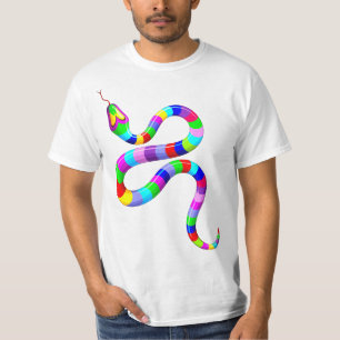 Snake Psychedelic Rainbow Colours T-Shirt