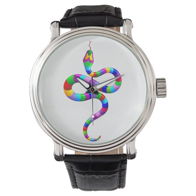 Snake Psychedelic Rainbow montres (devant)