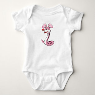 Snake Rabbit Heart Baby Bodysuit