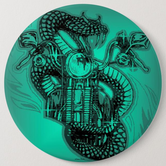 Snake Raider Button (Front)