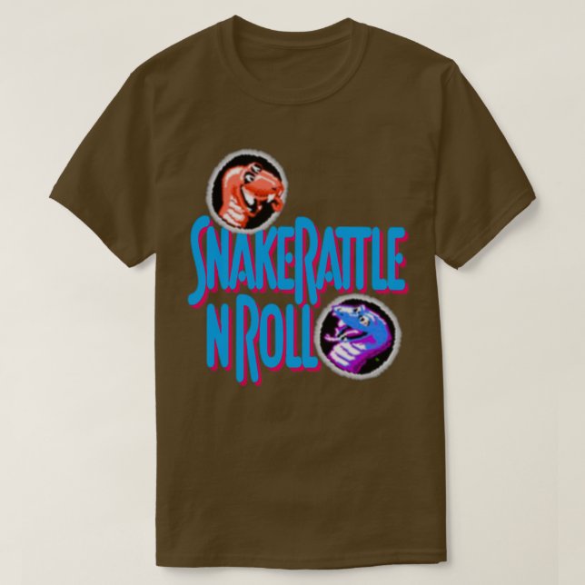 Snake Rattle N Roll  T-Shirt (Design Front)