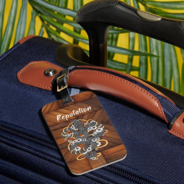 Snake Reputation In The World Luggage Tag (Front Insitu 1)