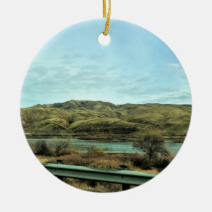 Snake River, Baker County, Oregon Ceramic Ornament