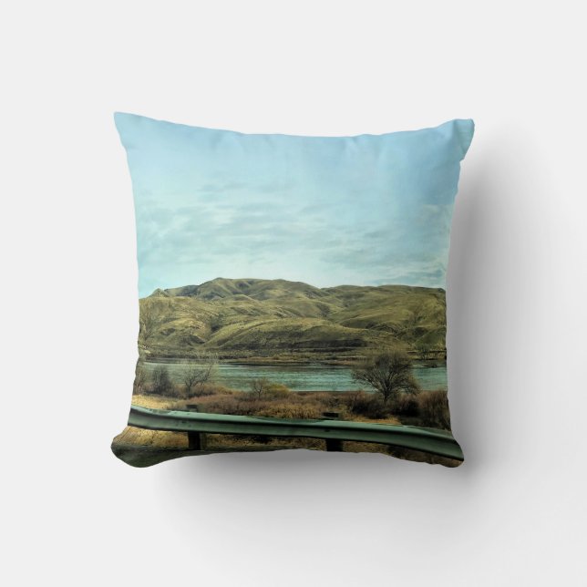 Snake River, Baker County, Oregon Throw Pillow (Front)