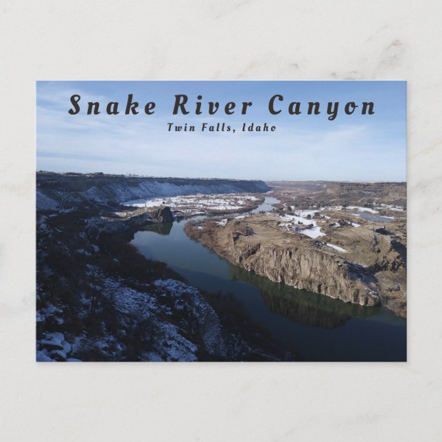 Snake River Canyon Twin Falls Idaho Postcard (Front)