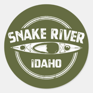 Snake River Idaho Classic Round Sticker