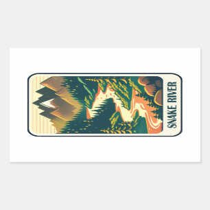Snake River Idaho Colours Sticker