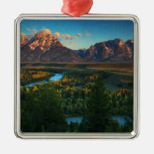 Snake River Overlook Metal Ornament