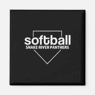 Snake River Panthers Softll Home Plate Magnet