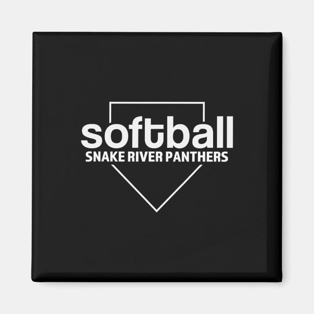 Snake River Panthers Softll Home Plate  Magnet (Front)