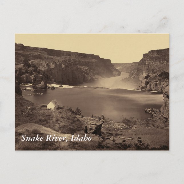 Snake River Soshone Falls Idaho Vintage Postcard (Front)