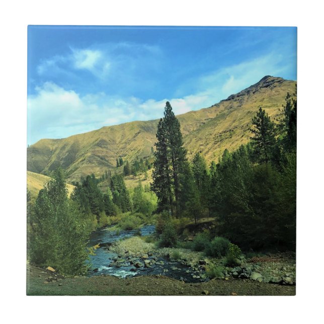 Snake River, Wallowa County, Oregon Tile (Front)