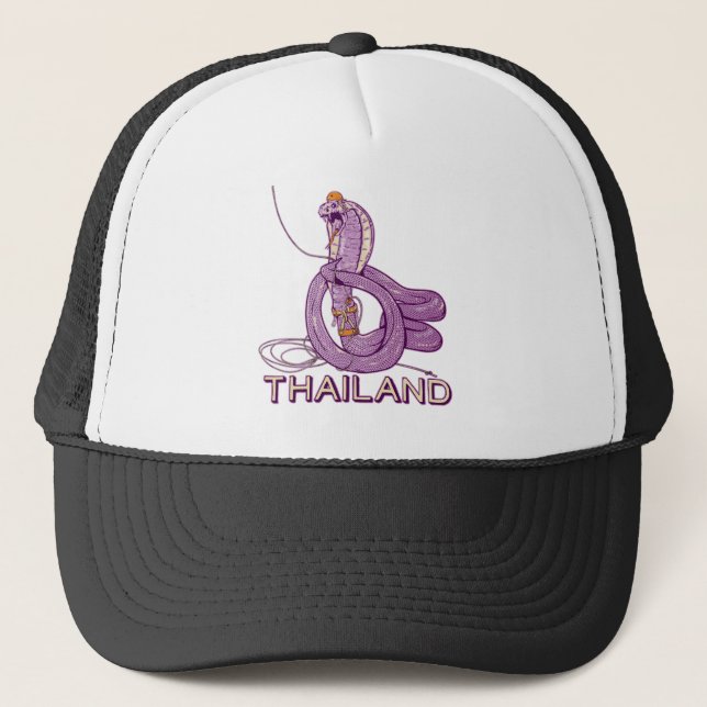 Snake Rock climbing Thailand Trucker Hat (Front)