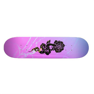 Snake&Rose: marble Skateboard