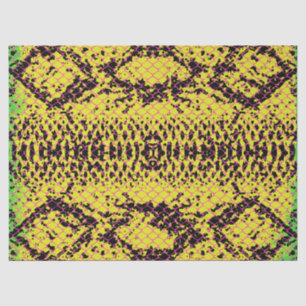 Snake Scales Effect with Pink Lines Decoupage Tissue Paper