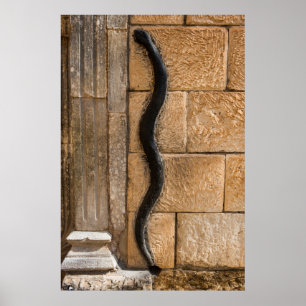 Snake Sculpture At Amna Suraka Poster