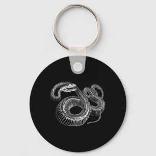 Snake Skeleton Shirt Funny Cool Halloween Kids Keychain