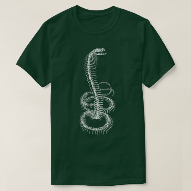 Snake Skeleton T-Shirt (Design Front)