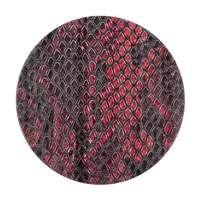 Snake skin: abstract background. cutting board (Front)
