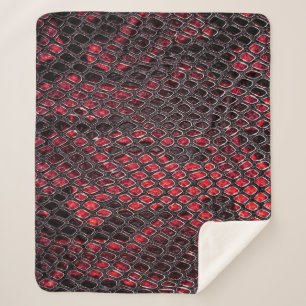 Snake skin: abstract background. sherpa blanket