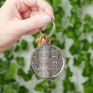 Snake Skin Animal Print Keychain