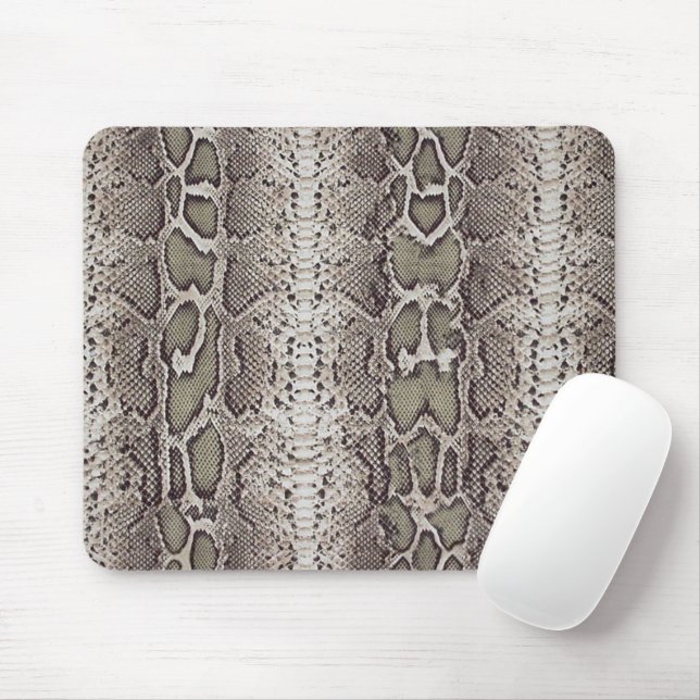 Snake Skin Animal Print Mouse Pad (With Mouse)