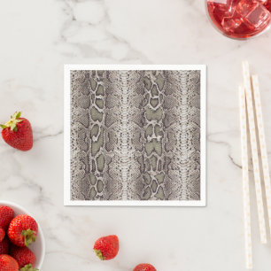 Snake Skin Animal Print Napkin