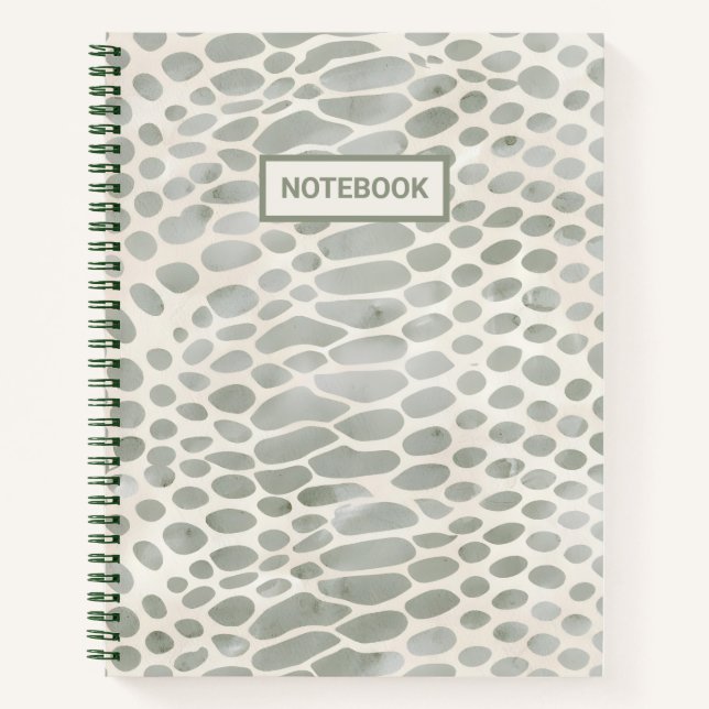 snake skin animal print notebook (Front)