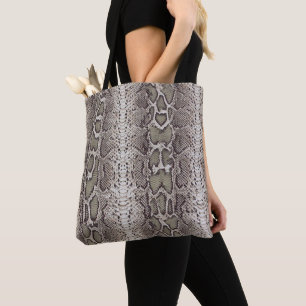 Snake Skin Animal Print Tote Bag