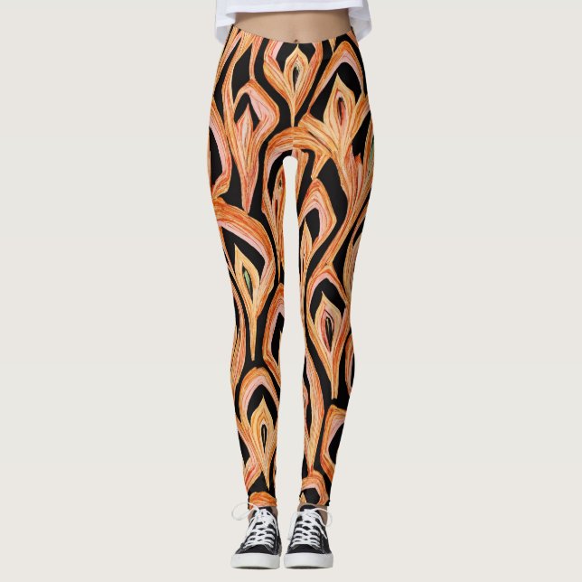 Snake Skin Artwork Leggings for a Bold and Stylish (Front)