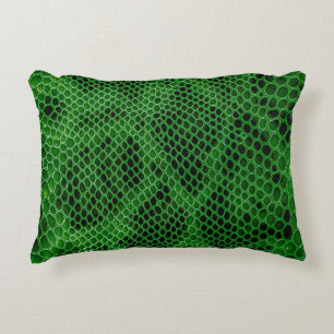 Snake skin background accent pillow