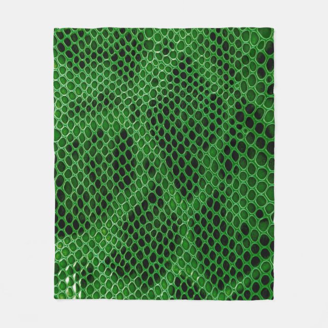 Snake skin background fleece blanket (Front)