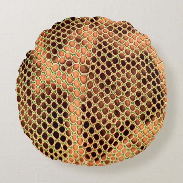 Snake skin background round pillow (Front)