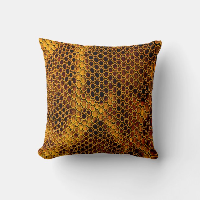 Snake skin background throw pillow (Front)