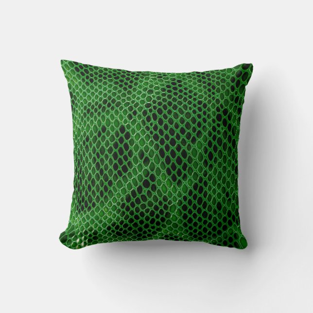 Snake skin background throw pillow (Front)
