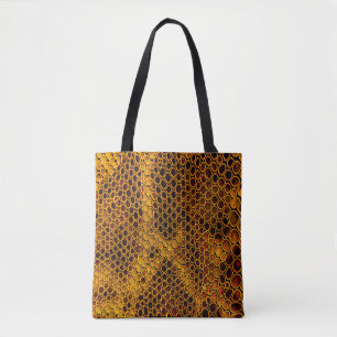 Snake skin background tote bag