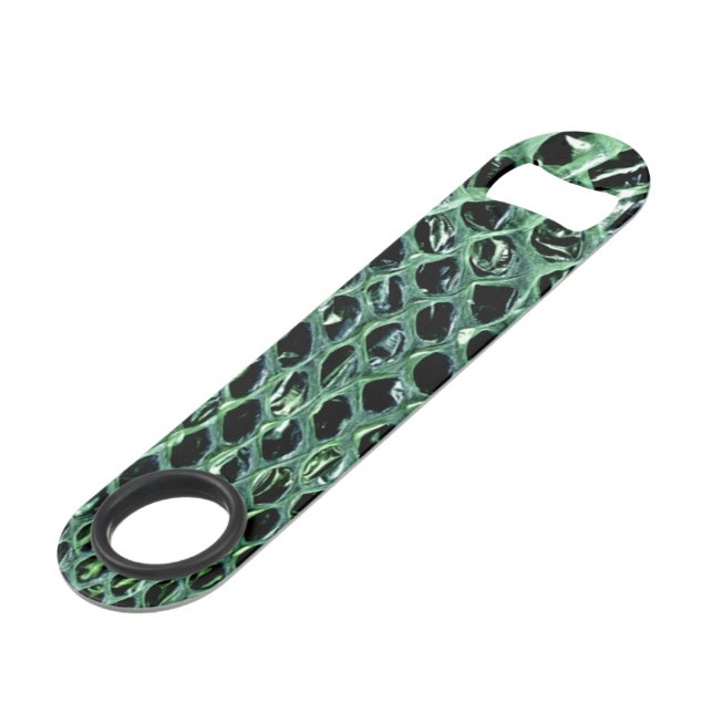 Snake Skin Bottle Opener Bar Key (Front Angled)