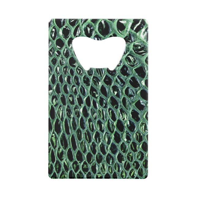 Snake Skin Bottle Opener Credit Card Credit Card Bottle Opener (Front)