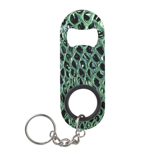 Snake Skin Bottle Opener Key Chain Keychain Bottle Opener (Front)