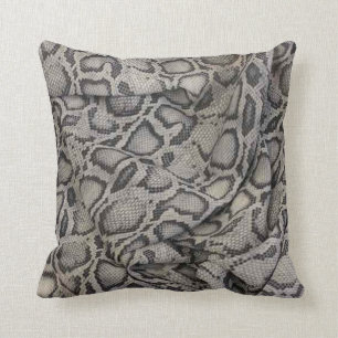 Snake-skin design an effortless dose of elegance throw pillow
