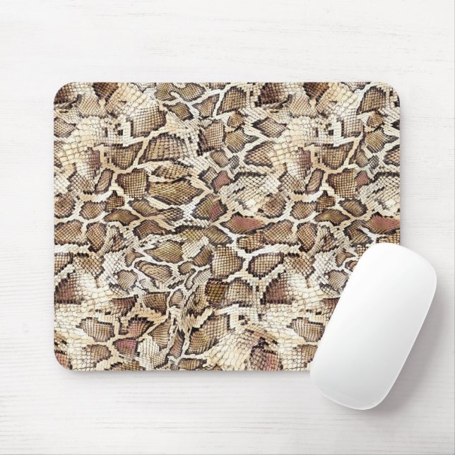 Snake Skin Design Mouse Pad (With Mouse)