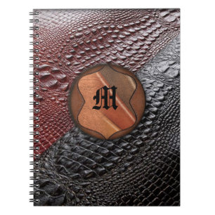 Snake skin look & Monogrammed Elements Notebook