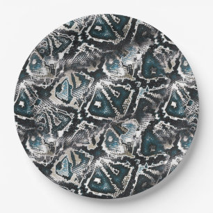Snake skin paper plate