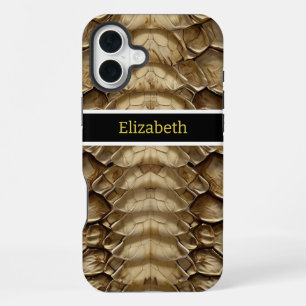 Snake skin pattern detail iPhone 16 plus case