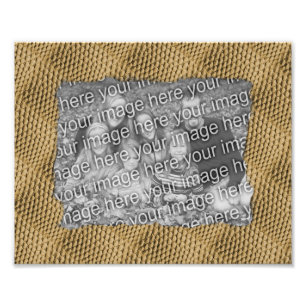 Snake Skin Pattern Frame Photo Template  Print