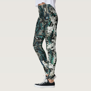 Snake Skin Pattern Leggings
